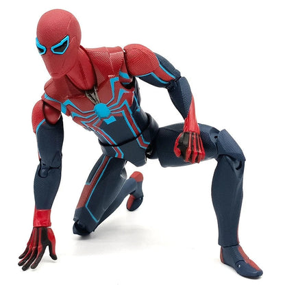 ZD Toys Spider-Man articulated action figure in dynamic crouching pose