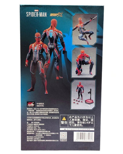 Back of ZD Toys Spider-Man action figure packaging showing product details