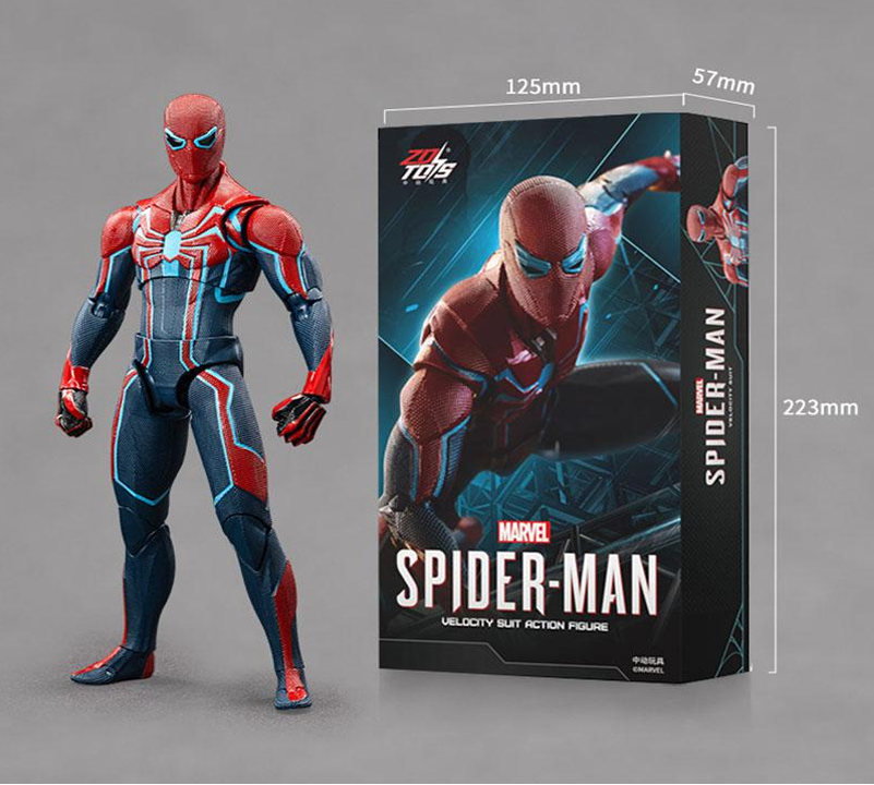 Marvel Spider-Man Velocity Suit Action Figure | ZD Toys | 1/10 Scale 18cm