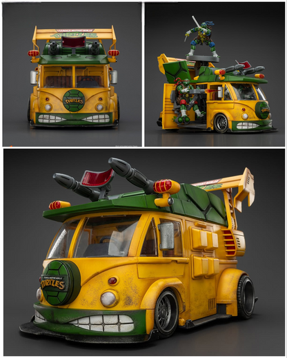 JOYTOY TMNT | Turtle Van Party Wagon | 1:18 Scale Vehicle