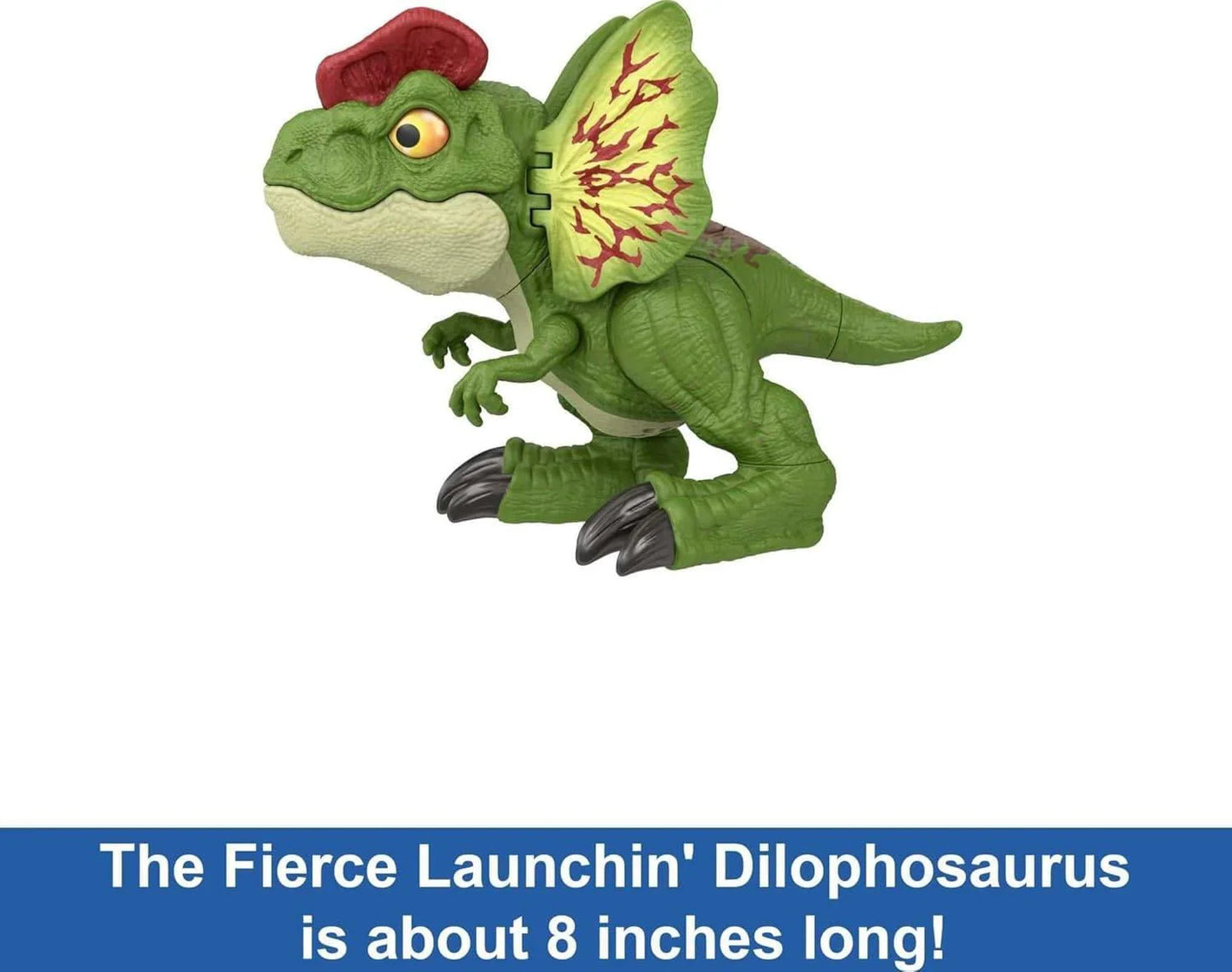 Jurassic World Fierce Launchin' Dilophosaurus Interactive Dinosaur Figure