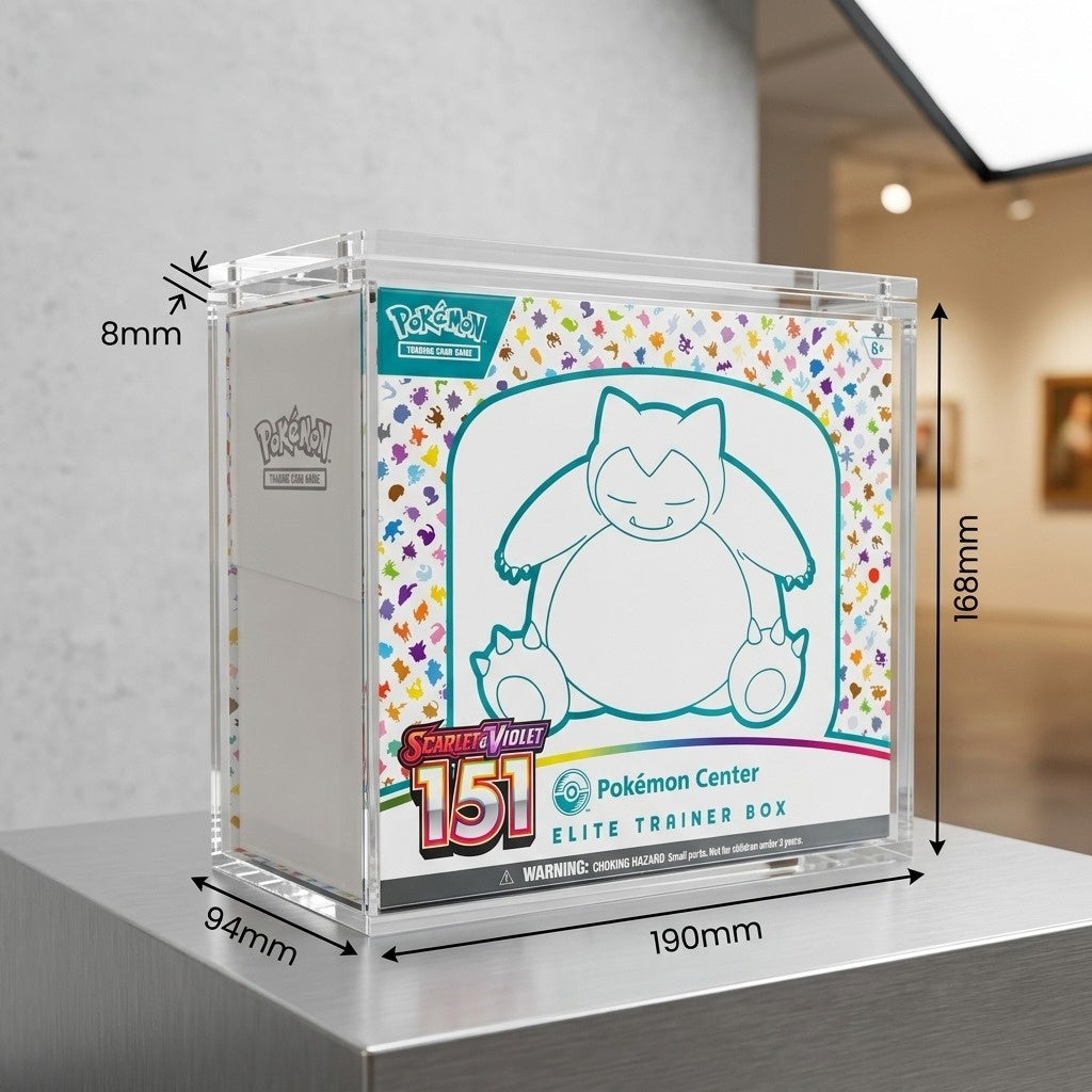 VaultifyUK Showcase | Elite Trainer Box Display Case | 8mm + 5mm Acrylic
