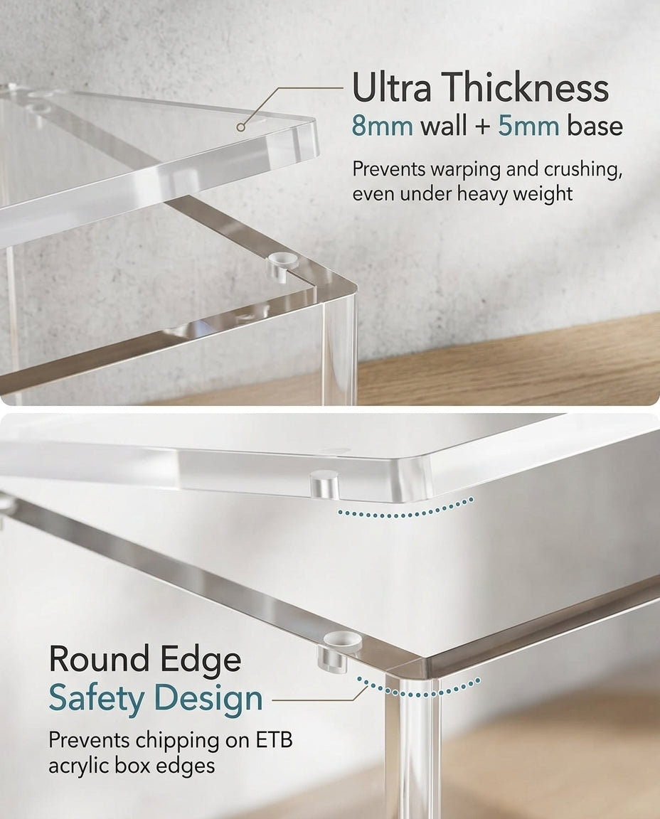 VaultifyUK Showcase | Elite Trainer Box Display Case | 8mm + 5mm Acrylic