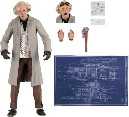 NECA Back to the Future | Ultimate Doc Brown | 7" Ultimate Action Figure