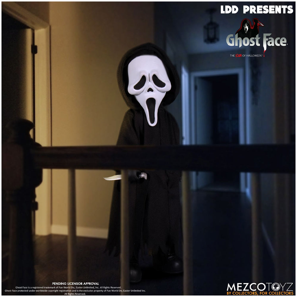Mezco Scream Ghostface | Living Dead Dolls Collection | 10" Collectable Figure