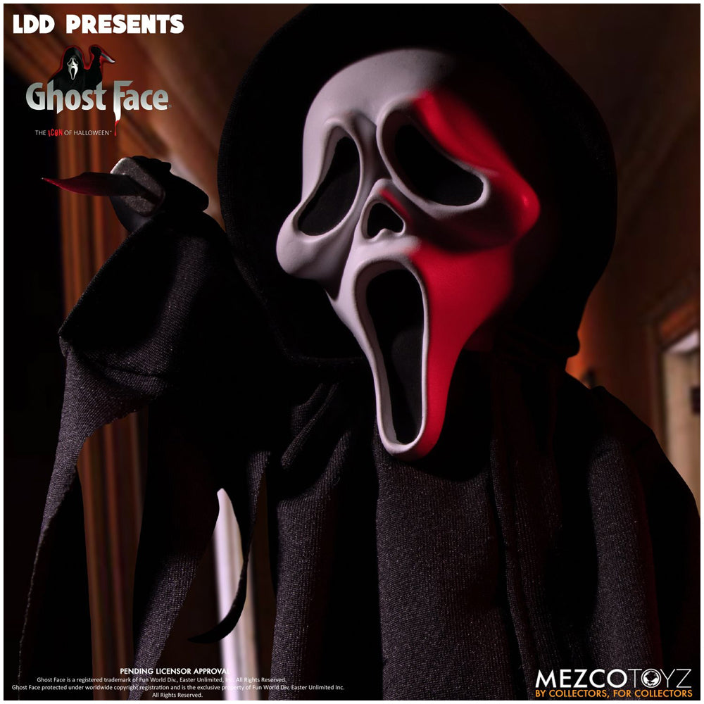 Mezco Scream Ghostface | Living Dead Dolls Collection | 10" Collectable Figure