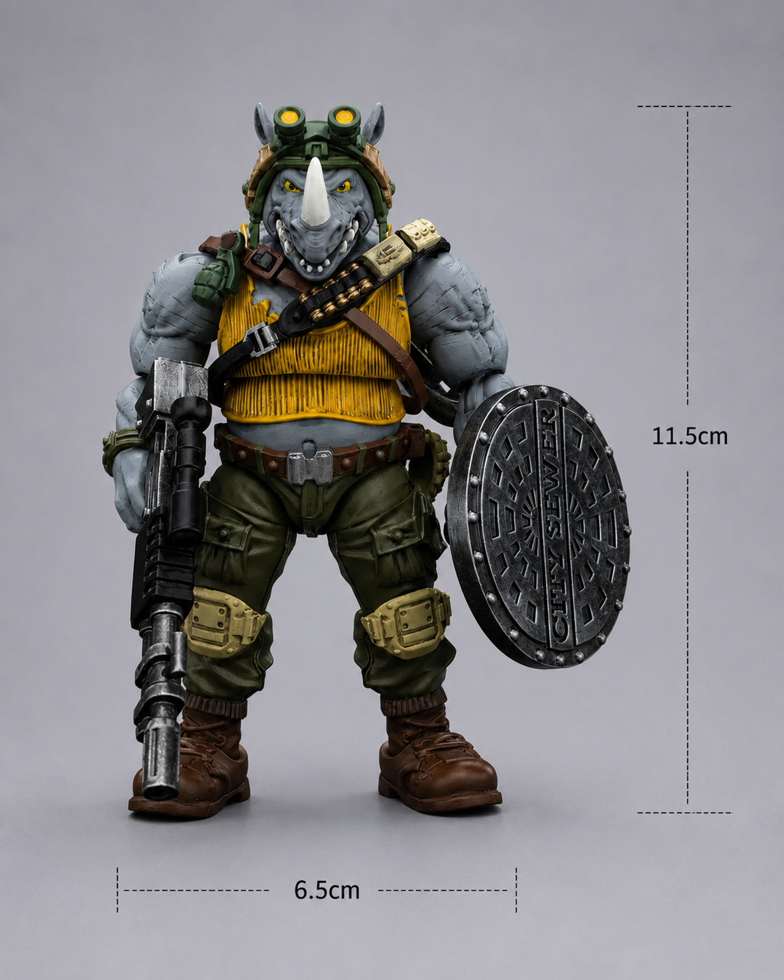 JoyToy TMNT | Rocksteady | 1/18 Scale Action Figure