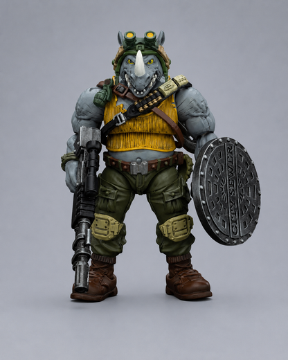 JoyToy TMNT | Rocksteady | 1/18 Scale Action Figure