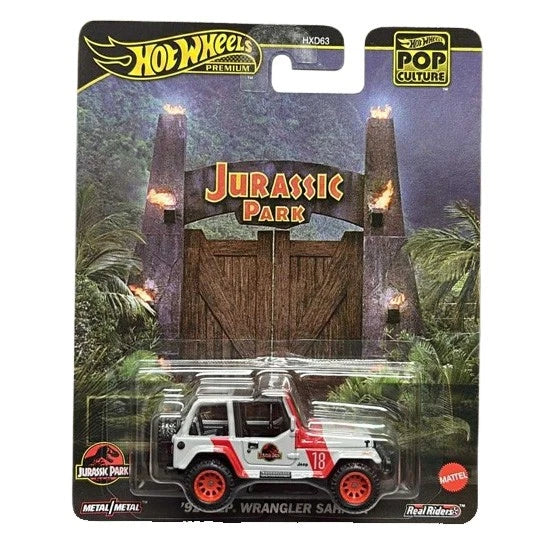 Hot Wheels Premium | Jurassic Park 1992 Jeep Wrangler Sahara | 1:64
