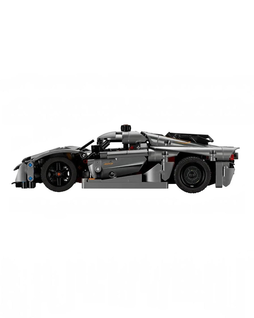 LEGO Technic Koenigsegg Jesko Absolut Grey Hypercar side profile