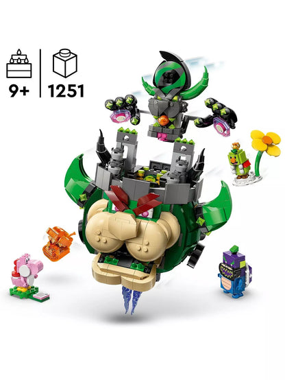 LEGO Super Mario Castle Bowser 1,251-piece build with included character figures