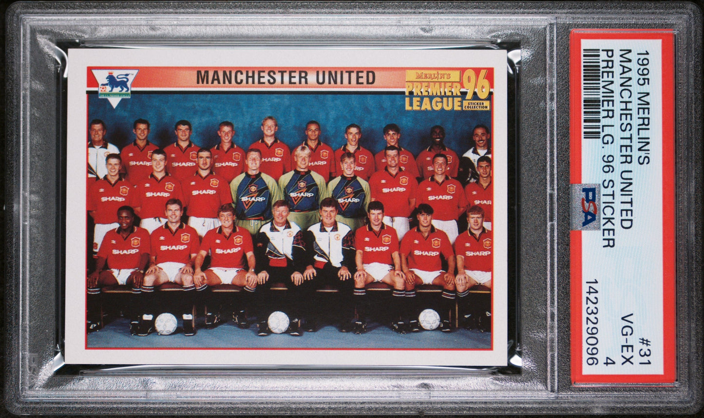 1995 Merlin | Manchester United #31 | Team Sticker | PSA 4 VG-EX