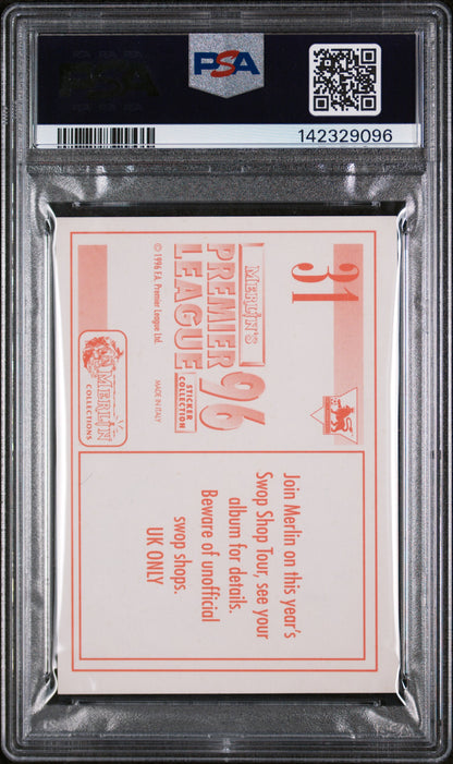 1995 Merlin | Manchester United #31 | Team Sticker | PSA 4 VG-EX