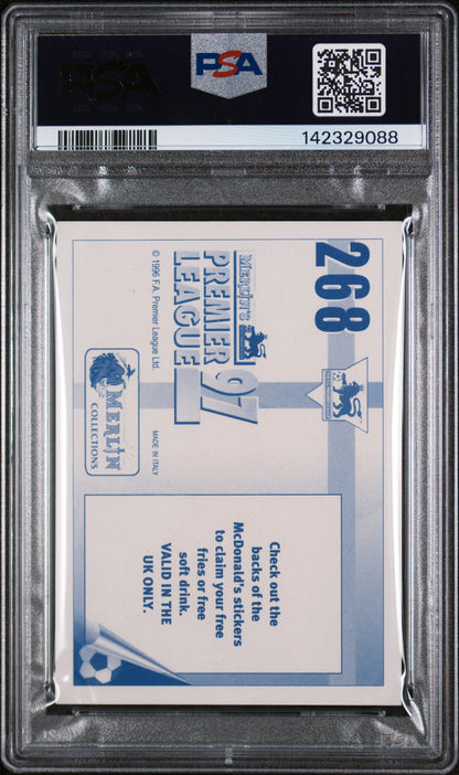 1996 Merlin | Manchester United #268 | Team Sticker | PSA 5 EX