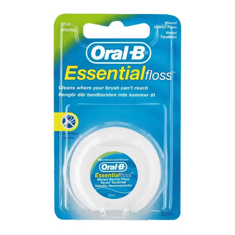 Oral-B Essential Waxed Dental Floss | Mint 50m | Genuine UK Stock