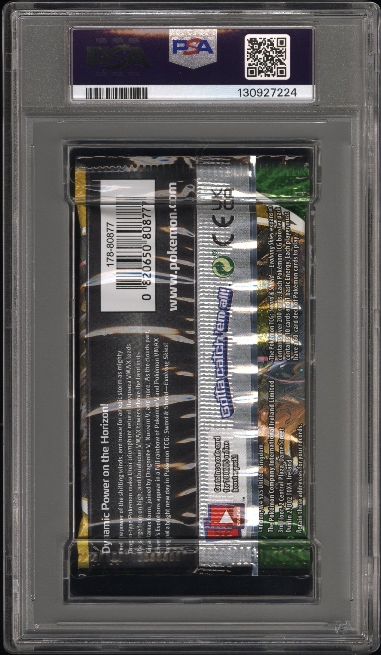 Pokémon TCG | Evolving Skies Booster Pack | PSA 9 Mint | Umbreon Artwork