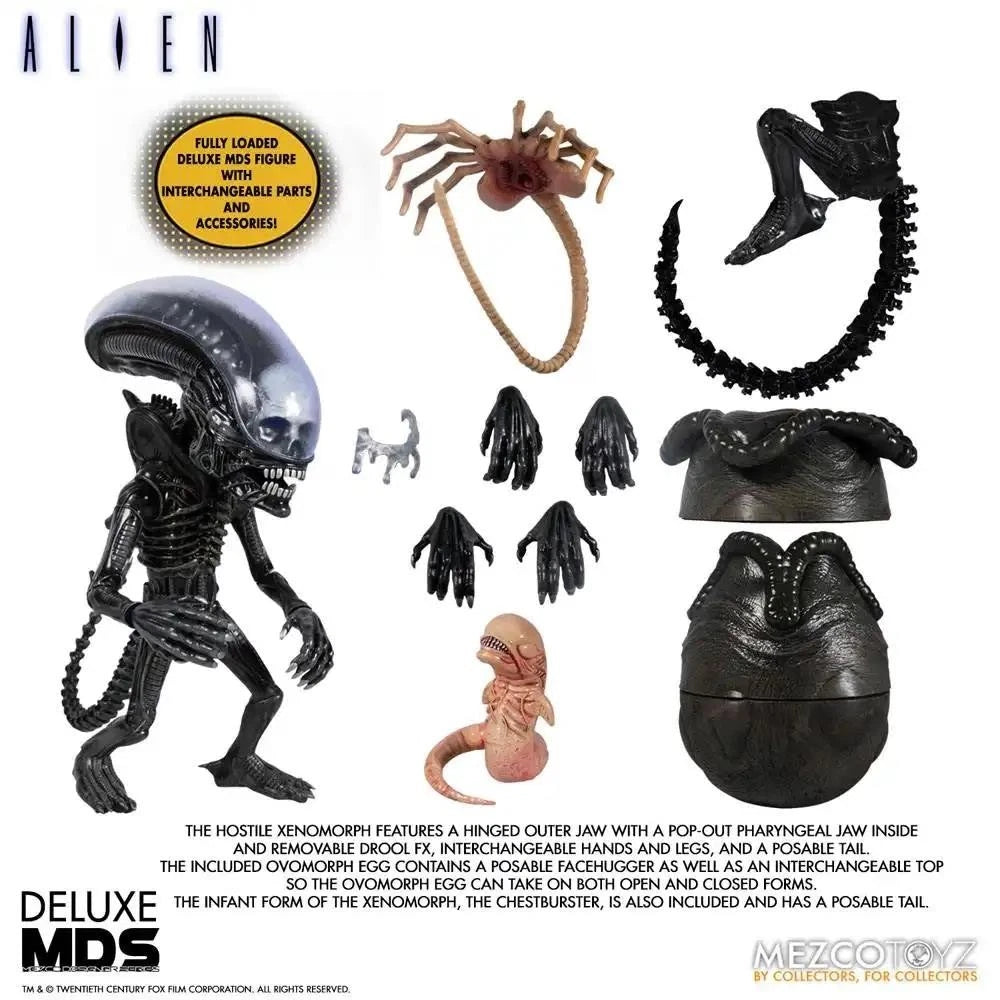 Mezco Designer Series Alien | 7” Xenomorph Action Figure | Sci-Fi Collectable
