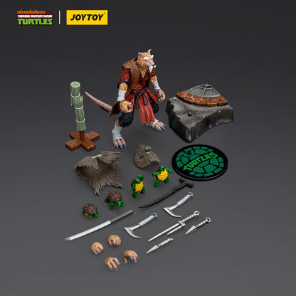 JoyToy TMNT Splinter Action Figure | 1/18 Scale | 9.5cm | Officially Licensed