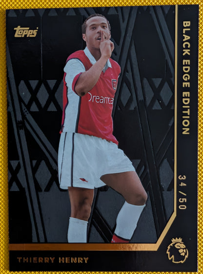 Thierry Henry | Black Edge Edition /50 | Topps Premier League 2025/26