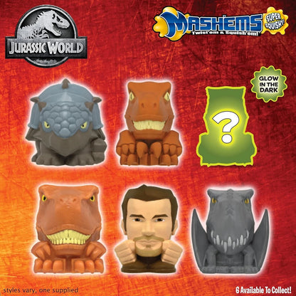 Jurassic World MASH'EMS Series 2 | Squishy Collectable Mystery Figure | Blind Capsule Toy