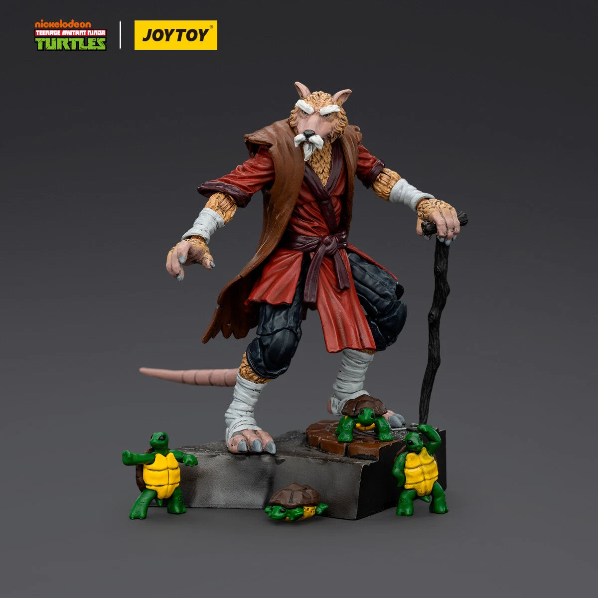 JoyToy TMNT Splinter Action Figure | 1/18 Scale | 9.5cm | Officially Licensed