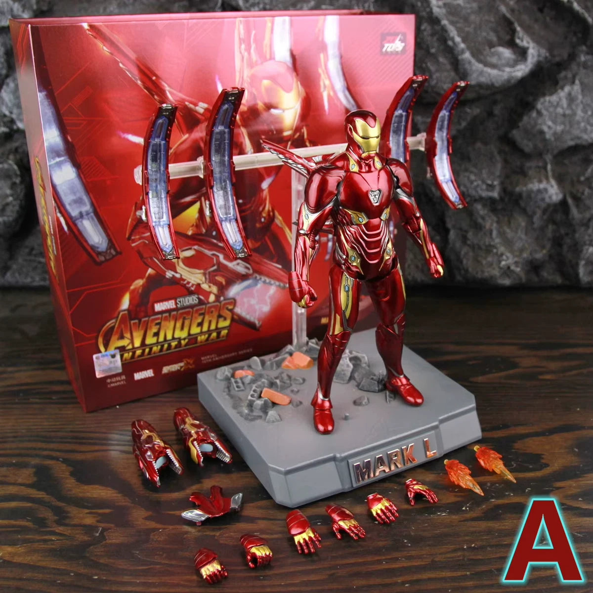 Marvel Iron Man MK50 Floating Cannon Scene Set | ZD Toys | 1/10 Scale 18cm