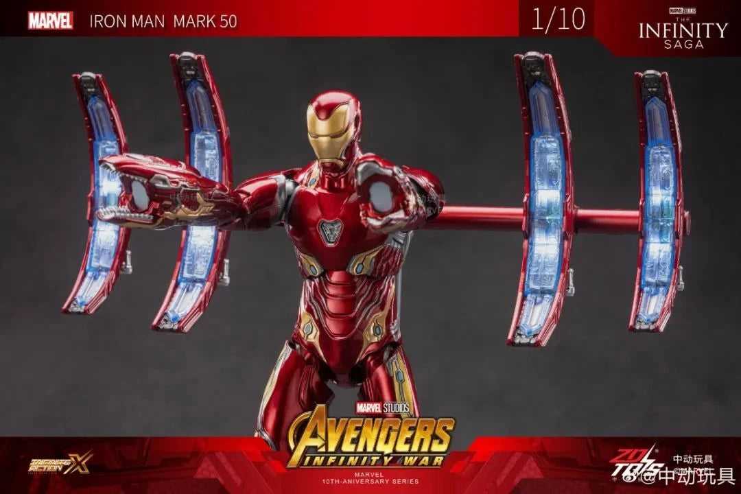 Marvel Iron Man MK50 Floating Cannon Scene Set | ZD Toys | 1/10 Scale 18cm