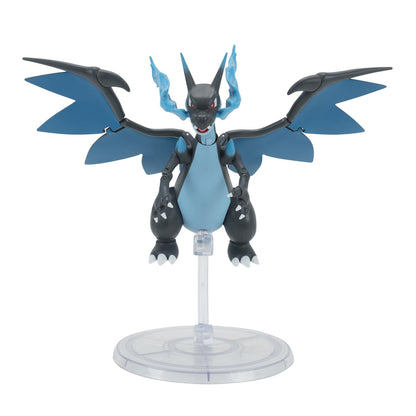 Pokémon Select Mega Charizard X | 6” Super Articulated Figure | Trainer Team Series