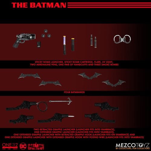 Mezco One:12 The Batman | 7” Action Figure | DC Collectable