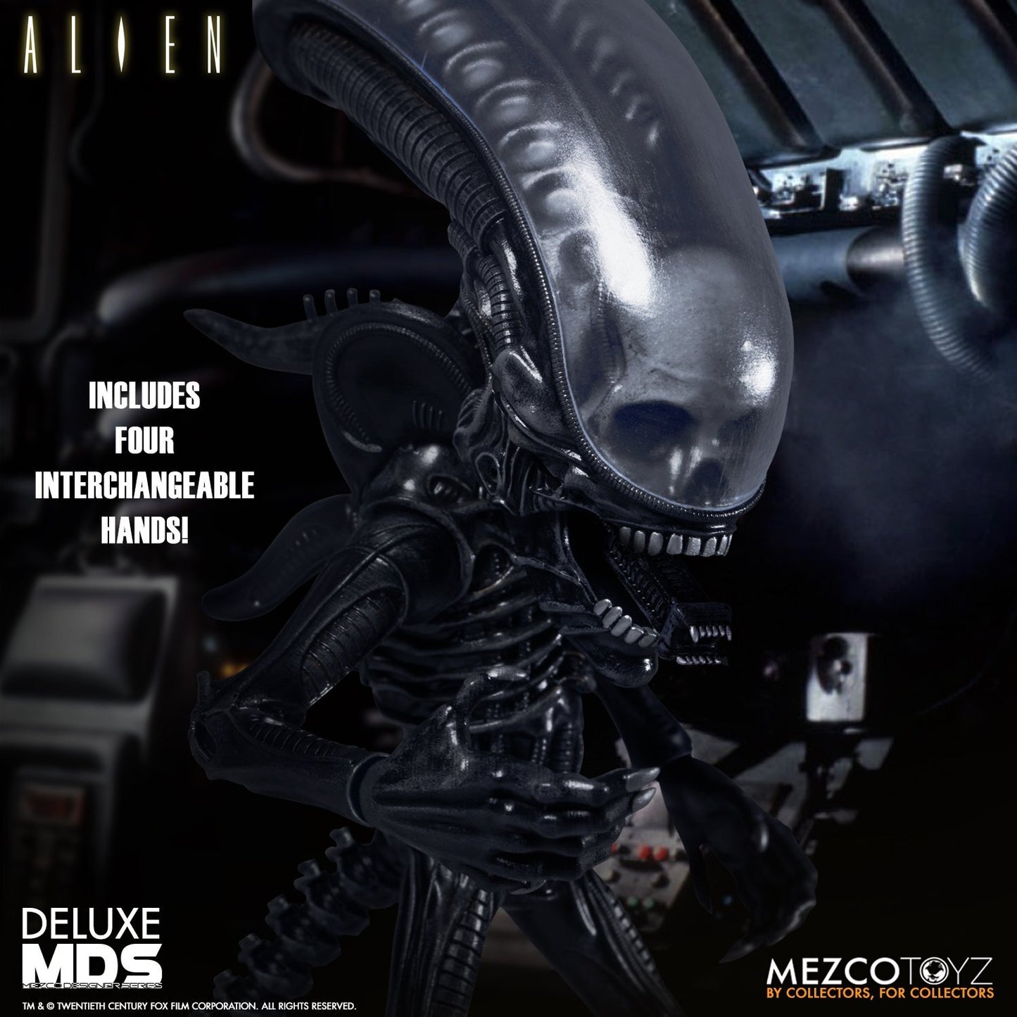 Mezco Designer Series Alien | 7” Xenomorph Action Figure | Sci-Fi Collectable