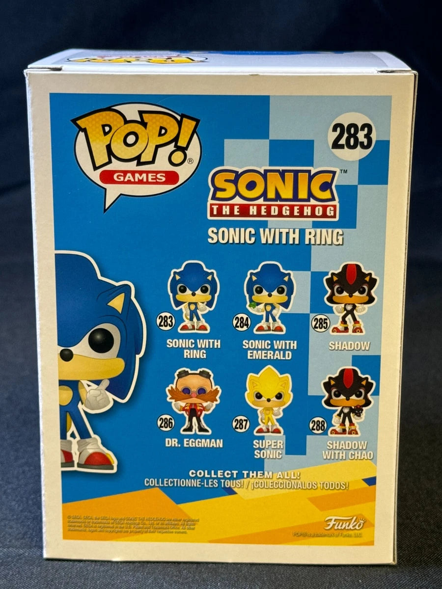 Funko Pop! Games | Sonic The Hedgehog #283 | Signed Roger Craig Smith | PSA Authenticated