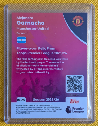 Alejandro Garnacho | Relic Patch /199 | Topps Premier League 2025/26