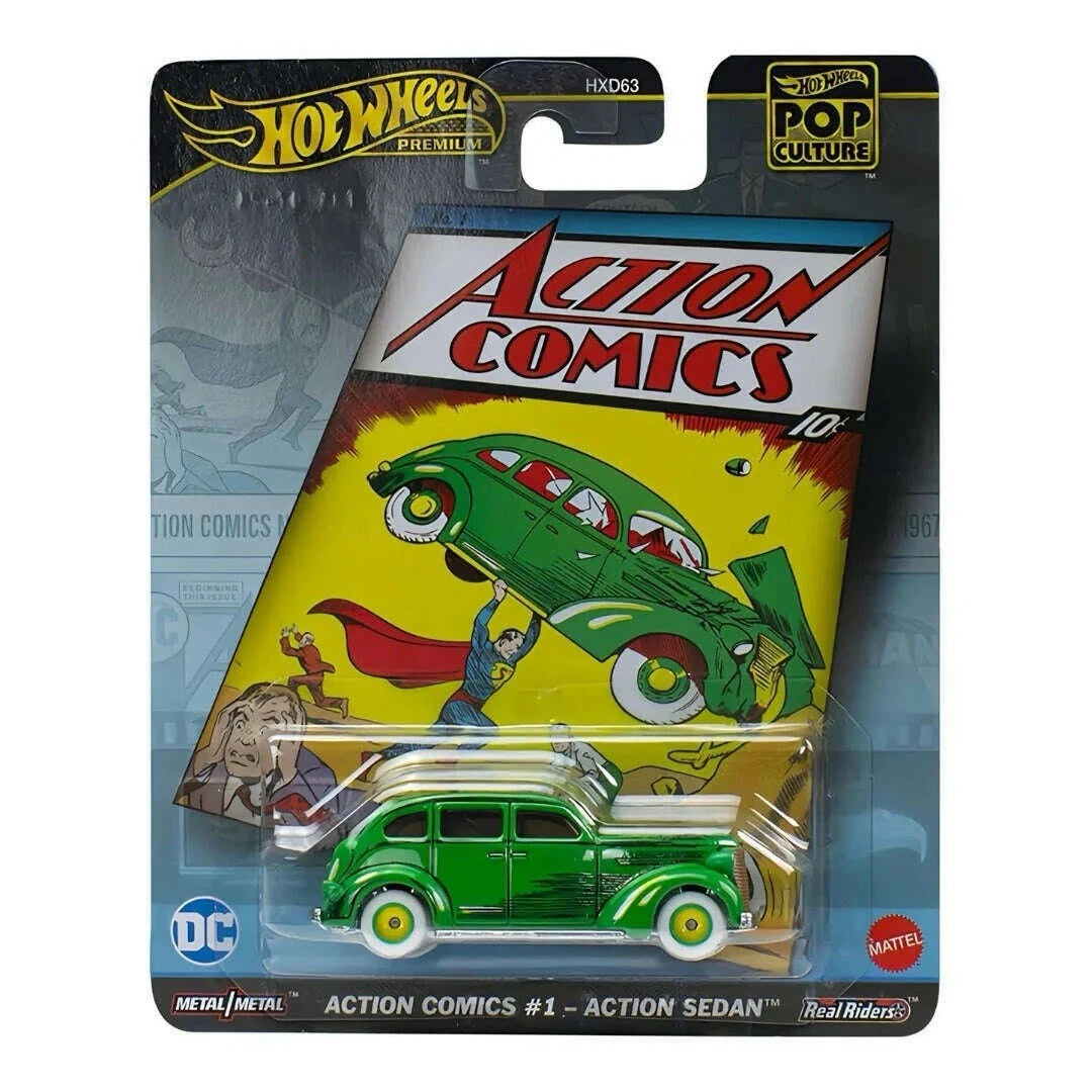 Hot Wheels Premium Pop Culture | DC Action Comics | Action Sedan