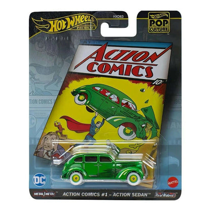 Hot Wheels Premium Pop Culture | DC Action Comics | Action Sedan