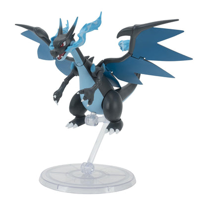 Pokémon Select Mega Charizard X | 6” Super Articulated Figure | Trainer Team Series