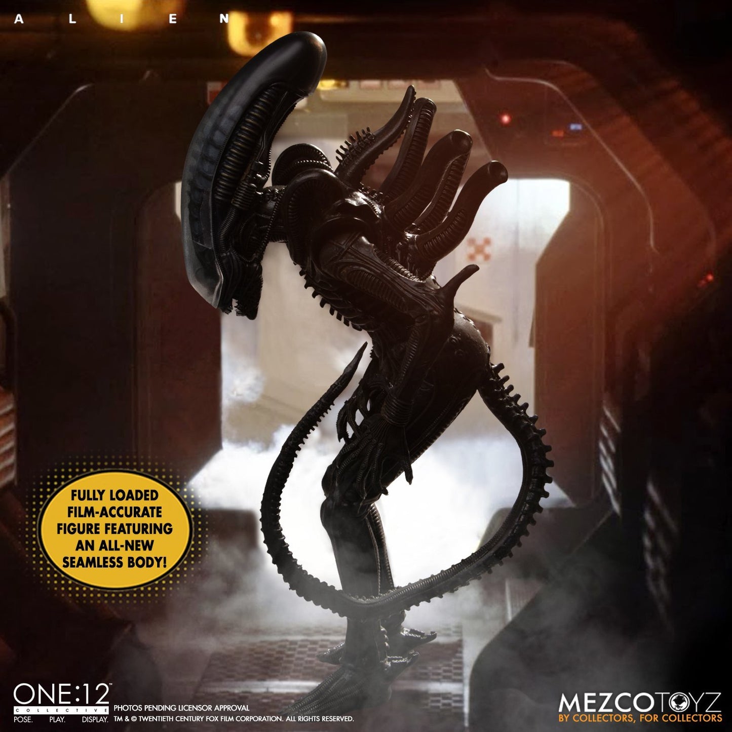 Mezco One:12 Collective Alien | 7” Xenomorph Action Figure | Movie Collectable