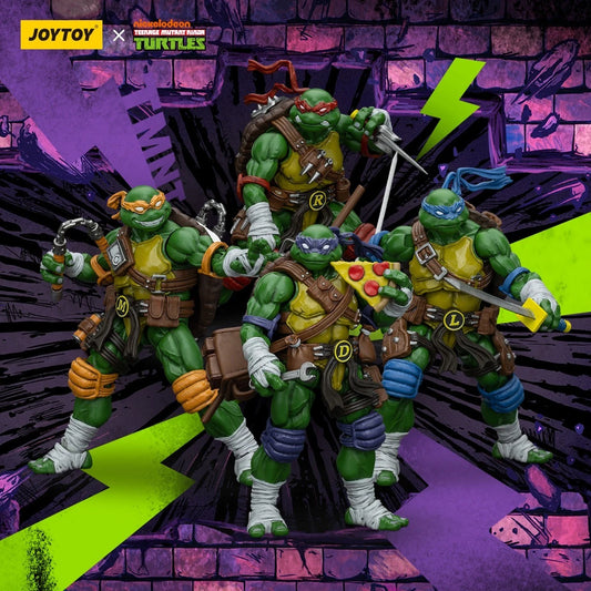 JoyToy TMNT | Turtle Figures | 1/18 Scale Action Figure Set