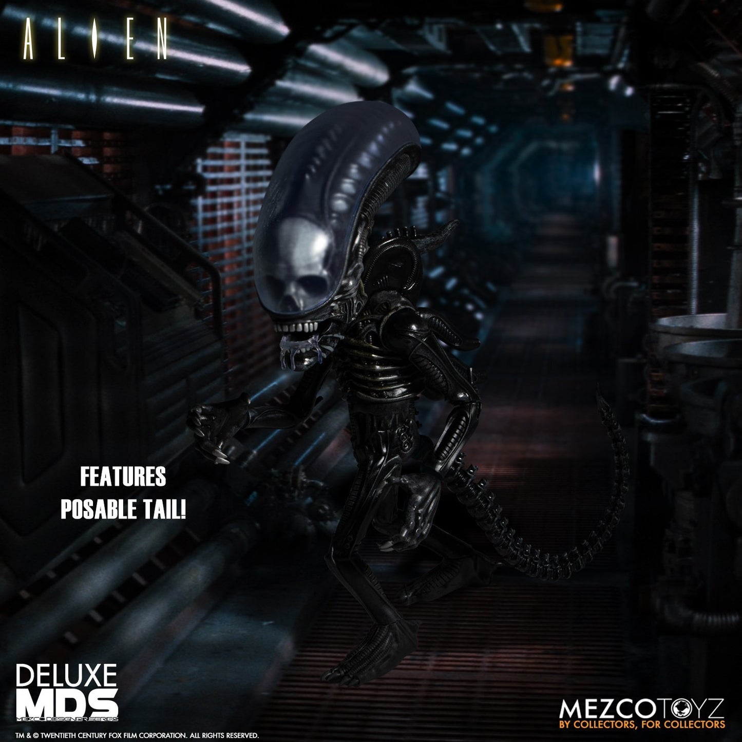 Mezco Designer Series Alien | 7” Xenomorph Action Figure | Sci-Fi Collectable
