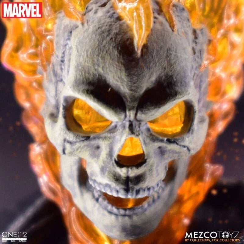 Mezco One:12 Collective Ghost Rider & Hell Cycle Set | Marvel Action Figure