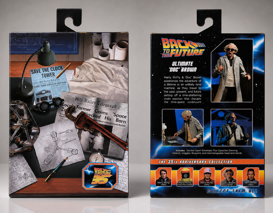 NECA Back to the Future | Ultimate Doc Brown | 7" Ultimate Action Figure