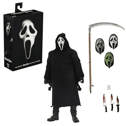 NECA Ghost Face 7" Action Figure | Ultimate Scream Figure with Accessories