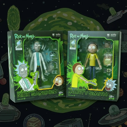 FondJoy Rick & Morty Action Figure Set | 1/12 Scale | Rick Sanchez & Morty Smith