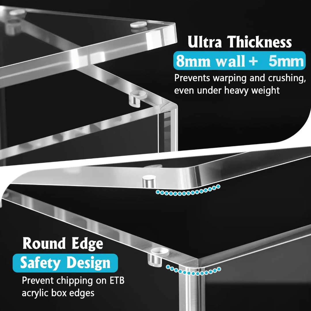VaultifyUK Showcase | Elite Trainer Box Display Case | 8mm + 5mm Acrylic