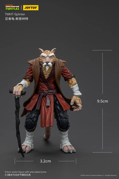 JoyToy TMNT Splinter Action Figure | 1/18 Scale | 9.5cm | Officially Licensed