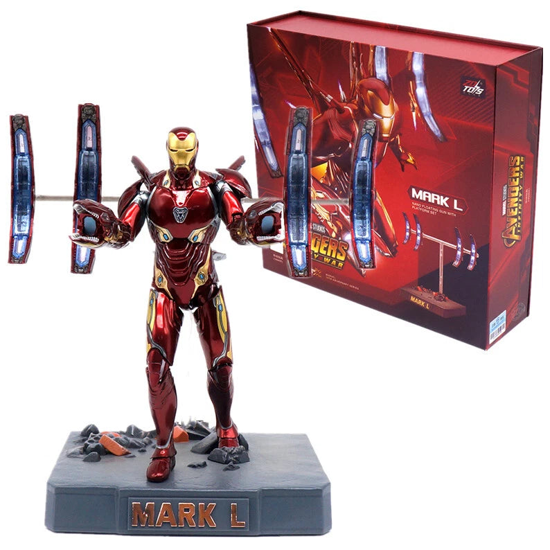 Marvel Iron Man MK50 Floating Cannon Scene Set | ZD Toys | 1/10 Scale 18cm