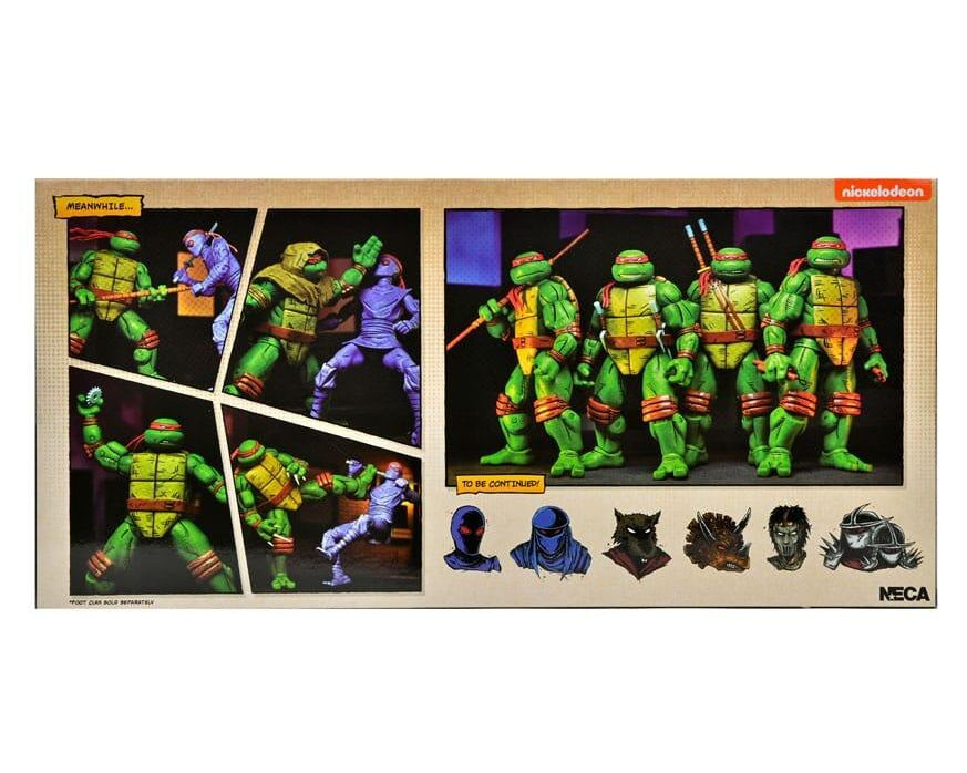 NECA Teenage Mutant Ninja Turtles | Mirage Comics 4-Pack | 7” Ultimate Action Figures