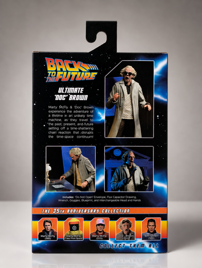 NECA Back to the Future | Ultimate Doc Brown | 7" Ultimate Action Figure
