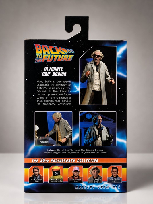 NECA Back to the Future | Ultimate Doc Brown | 7" Ultimate Action Figure