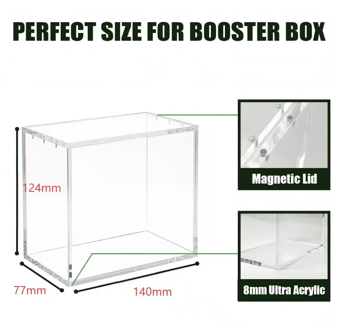 VaultifyUK Showcase | Booster Box Display Case | 8mm + 5mm Acrylic