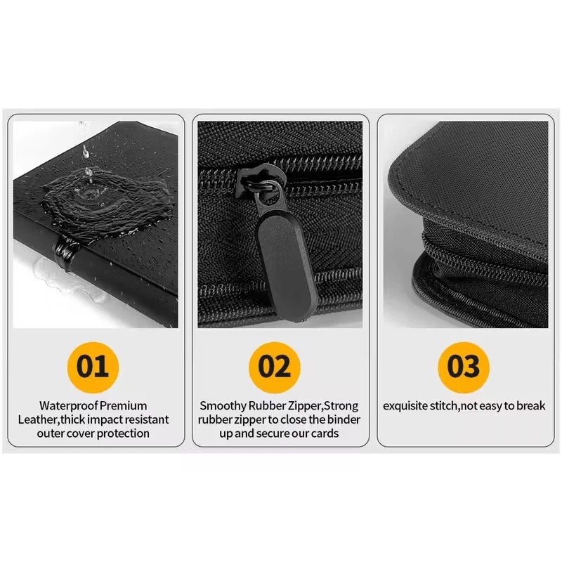 Toploader Card Binder | 288 Card Capacity | Zipper Trading Card Storage